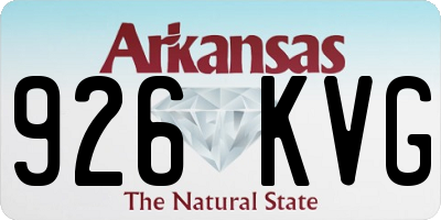 AR license plate 926KVG