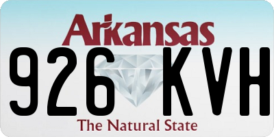 AR license plate 926KVH