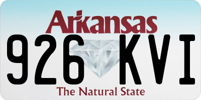 AR license plate 926KVI