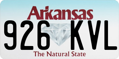 AR license plate 926KVL
