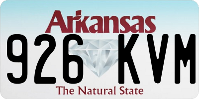 AR license plate 926KVM
