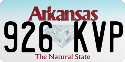 AR license plate 926KVP