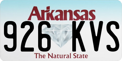 AR license plate 926KVS