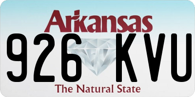 AR license plate 926KVU