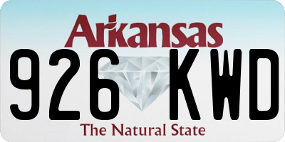 AR license plate 926KWD