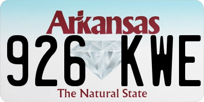 AR license plate 926KWE