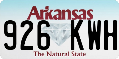 AR license plate 926KWH