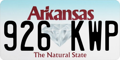 AR license plate 926KWP