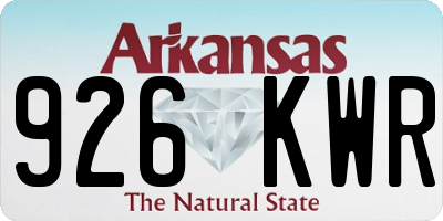 AR license plate 926KWR