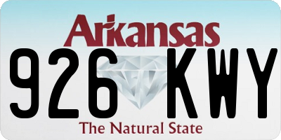 AR license plate 926KWY