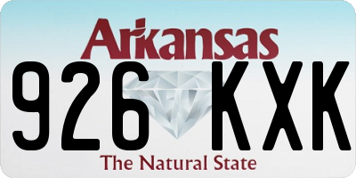 AR license plate 926KXK