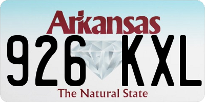 AR license plate 926KXL
