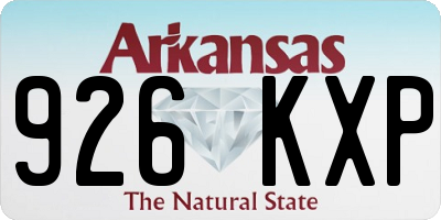 AR license plate 926KXP