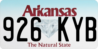 AR license plate 926KYB