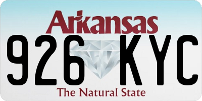 AR license plate 926KYC