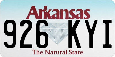 AR license plate 926KYI