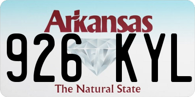AR license plate 926KYL