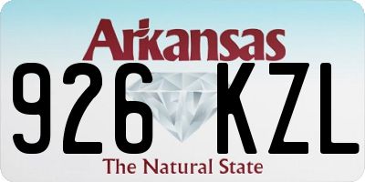AR license plate 926KZL