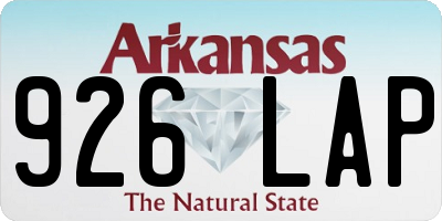 AR license plate 926LAP