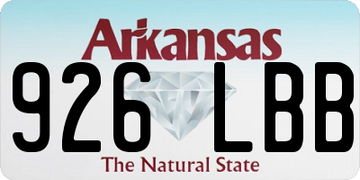 AR license plate 926LBB