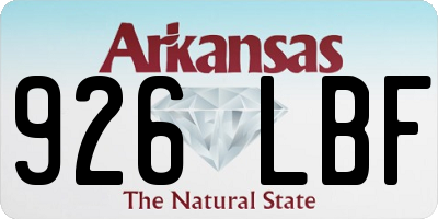 AR license plate 926LBF