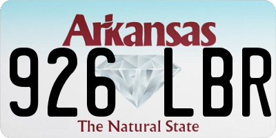AR license plate 926LBR