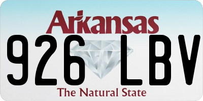 AR license plate 926LBV