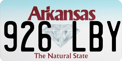 AR license plate 926LBY