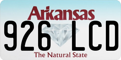 AR license plate 926LCD