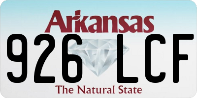 AR license plate 926LCF