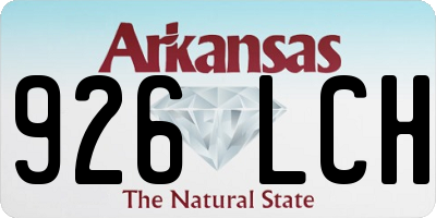 AR license plate 926LCH