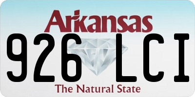 AR license plate 926LCI