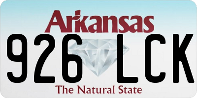 AR license plate 926LCK