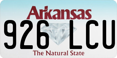 AR license plate 926LCU