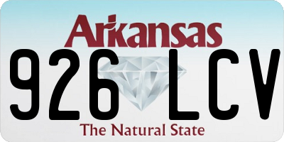 AR license plate 926LCV