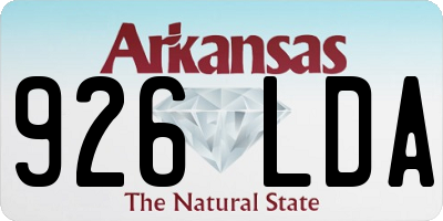 AR license plate 926LDA