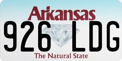 AR license plate 926LDG