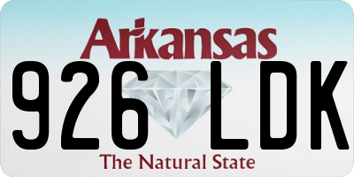 AR license plate 926LDK