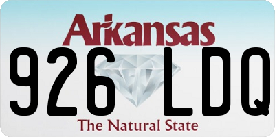 AR license plate 926LDQ