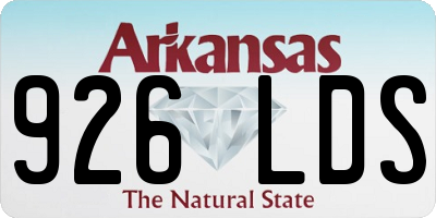 AR license plate 926LDS
