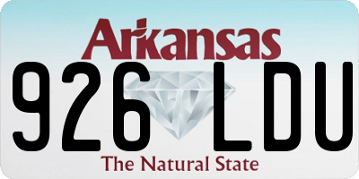 AR license plate 926LDU