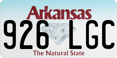 AR license plate 926LGC