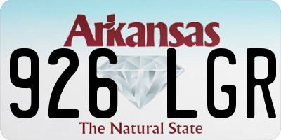 AR license plate 926LGR