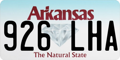 AR license plate 926LHA