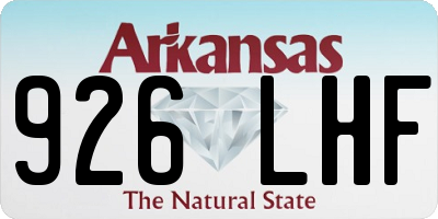 AR license plate 926LHF