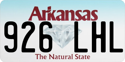 AR license plate 926LHL