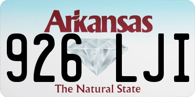 AR license plate 926LJI