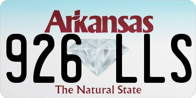 AR license plate 926LLS