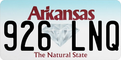 AR license plate 926LNQ