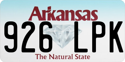 AR license plate 926LPK